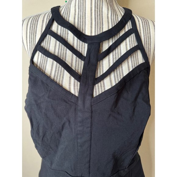 NEW TORRID Caged High Neck Sleeveless Peplum Top Black Womens Size 3X - Picture 4 of 14